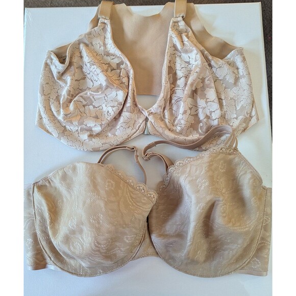 Soma Other - 2 Soma Beige Underwire Bras Sz 36G Vanishing Back Front Closure & Enticing Lift